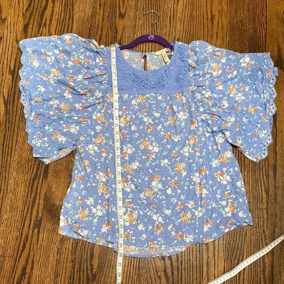 Matilda Jane Flutter Sleeve Floral Blouse NWT - Picture 11 of 14